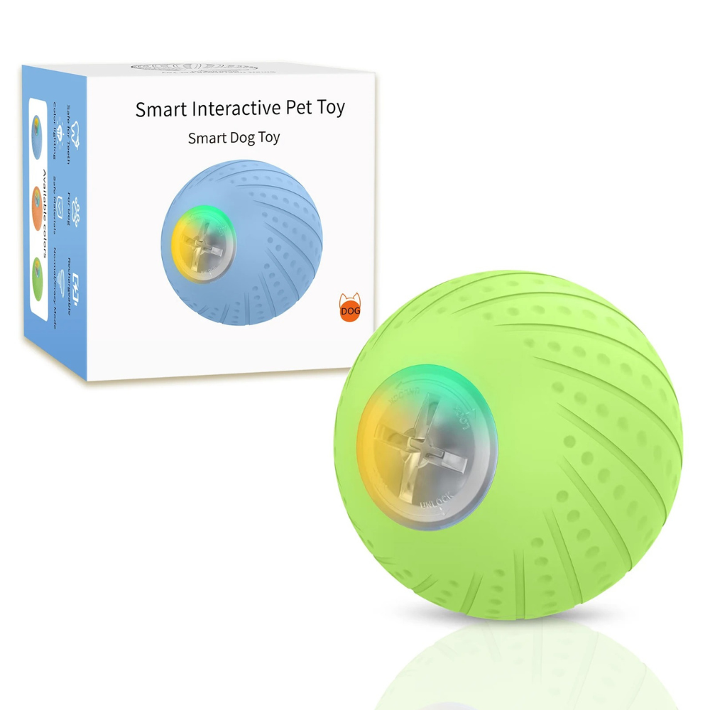 OlvysPlays™ Wagglo Smart Dog Ball OlvysBeds™